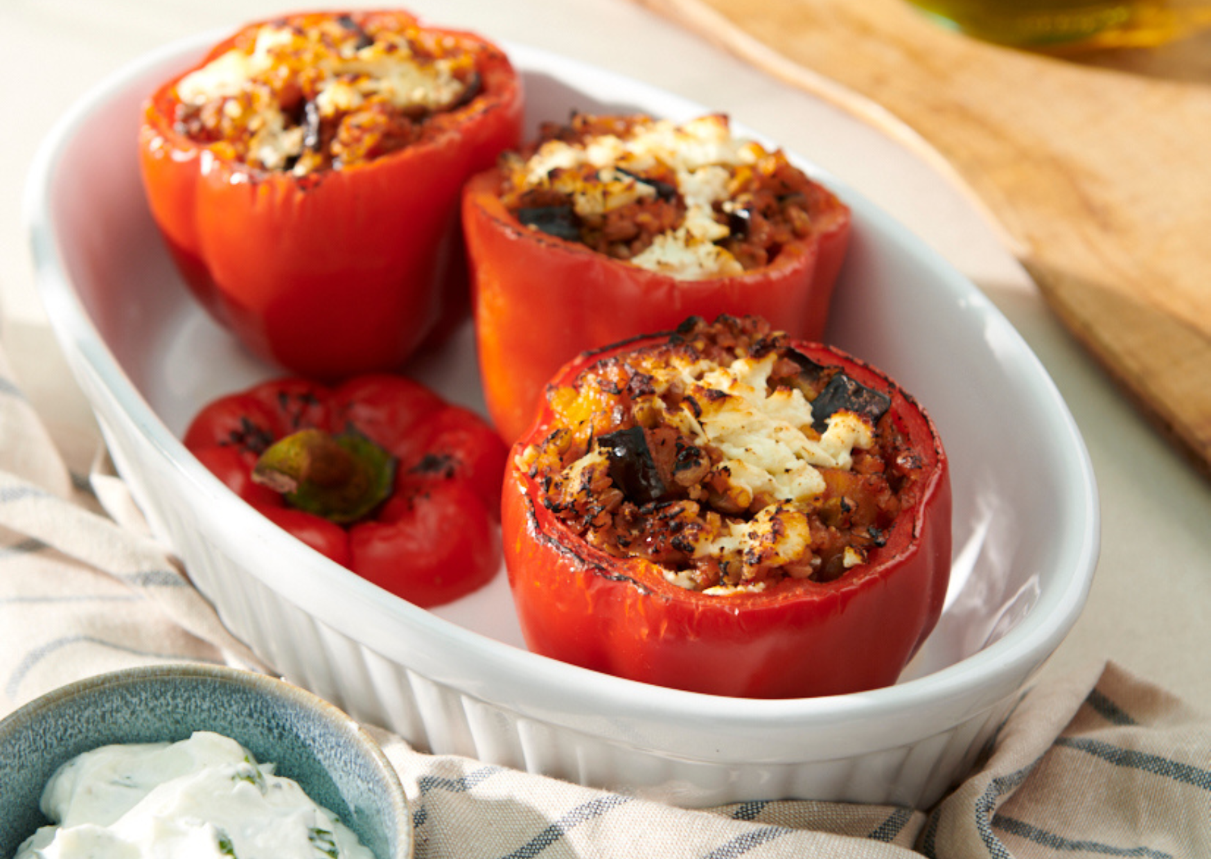 Stuffed Peppers with Bulgur