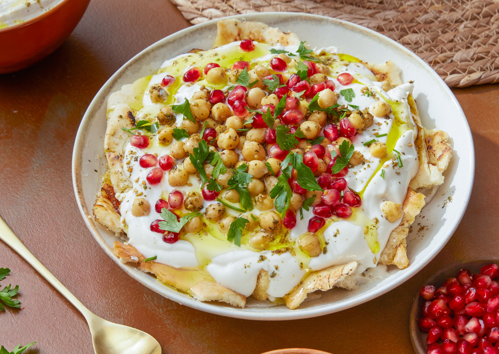 Autumn Fatteh with Garlic